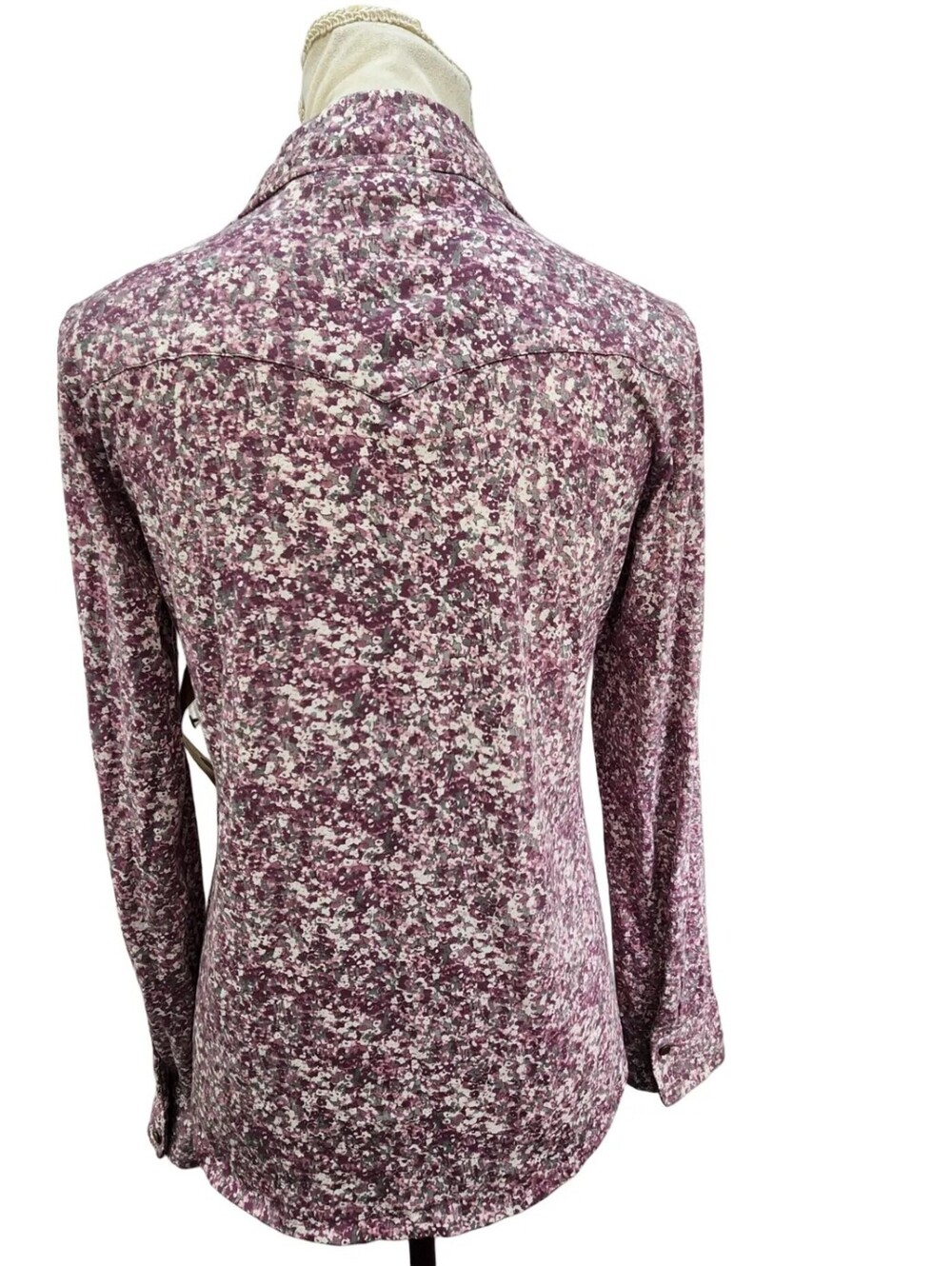 Ruff Hewn Rose Floral Western Button Up Shirt NWT M - Picture 4 of 7